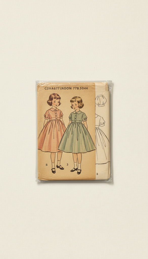 1950s Children's Dress Pattern Packaging