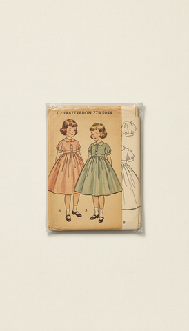 1950s Children's Dress Pattern Packaging