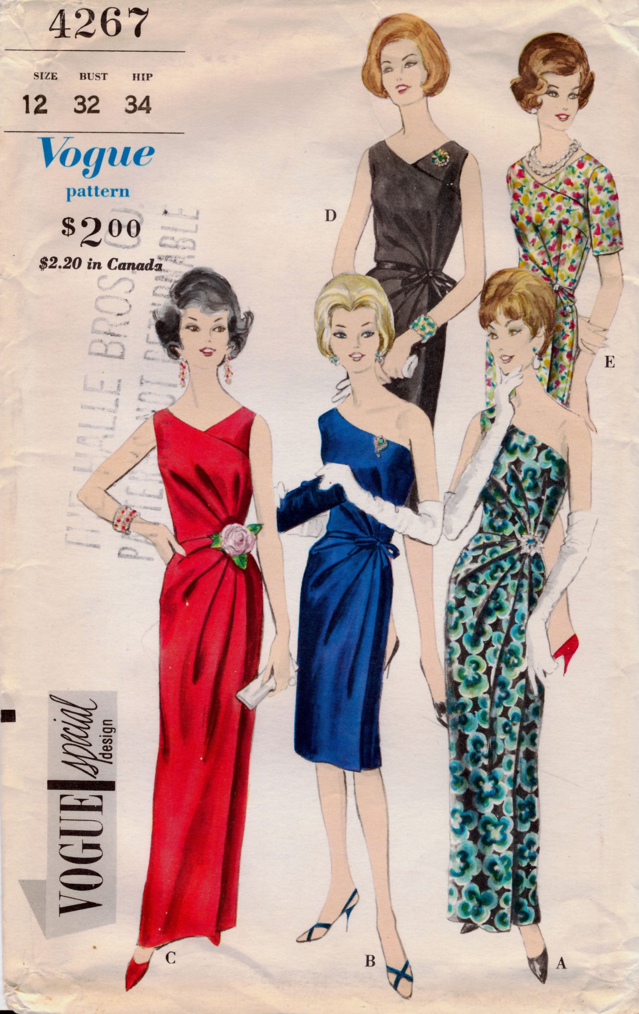 Vogue Special Design 4267 The Blue Gardenia Vogue Special Design 4267 The Blue Gardenia