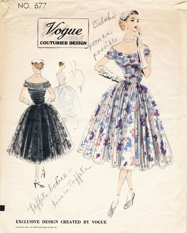 Vogue Couturier Design 677 The Blue Gardenia Vogue Couturier Design 677 The Blue Gardenia