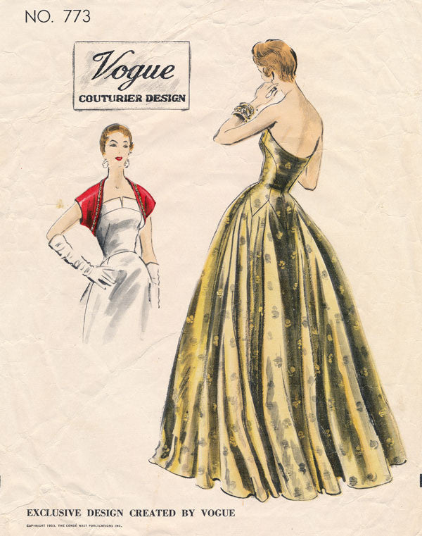 Vogue Couturier Design 773 The Blue Gardenia Vogue Couturier Design 773 The Blue Gardenia